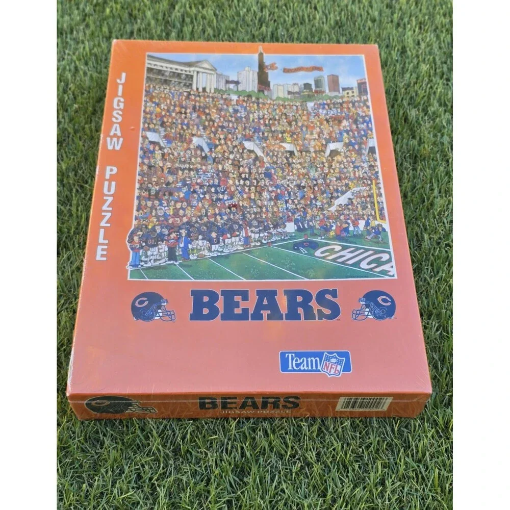 Vtg Chicago Bears NFL John Holladay Fandemonium Jigsaw Puzzle 513 Piece New